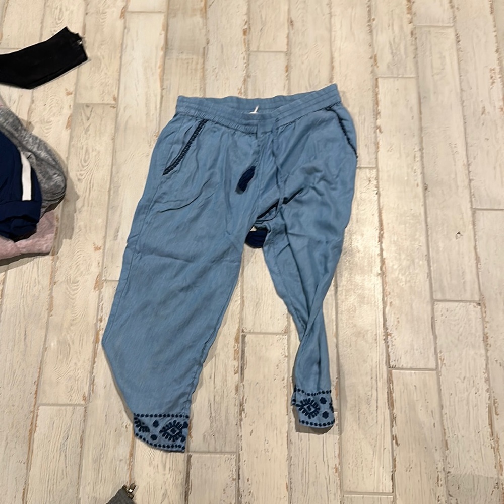 Blue casual pants